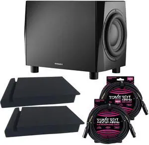 Dynaudio Acoustics 18S  Active Subwoofer (500W), Sound Foam Pad, (2) EarnieBall XLR 25FT Bundle