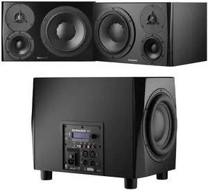 (2) Dynaudio LYD 48  3-Way Speakers (Left/Right  Black), Dynaudio 18S (Black) Powered Studio Subwoofer Bundle