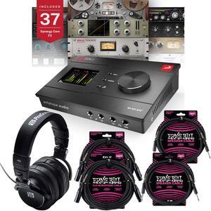 Antelope Zen Q Synergy Core Thunderbolt 3 Audio Interface, (2) ErnieBall XLR 25ft Cables, (2) ErnieBall 1/4 Cable, Presonus HD9 Bundle