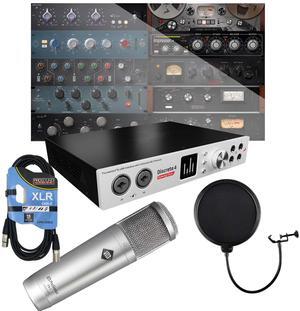 Antelope Discrete 4 Synergy Audio Interface, Presonus PX-1 Mic, POP Filter, XLR Cable Bundle
