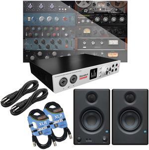 Antelope Discrete 4 Synergy Audio Interface, Presonus Eris3.5, (2) 1/4 Cables, (2) XLR Cables Bundle