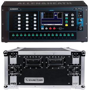 Allen & Heath Qu-Pac Rack Digital Mixer, SoundTown STRC-6U Case Bundle