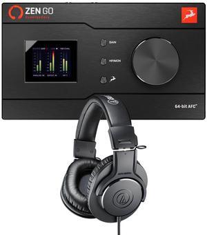 Antelope Zen Go Synergy Core Audio Interface, Audio Technica ATH-M20X Bundle