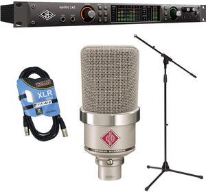 Universal Audio Apollo x6 Heritage Edition  16 x 22 Thunderbolt, Neumann TLM 103 Mic, Mic Stand, XLR Cable Bundle