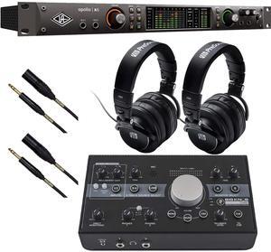 Universal Audio Apollo x6 Heritage Edition  16 x 22 Thunderbolt, Mackie Big Knob Studio, (2) Mogami XLR to 1/4, (2) Presonus HD9 Bundle