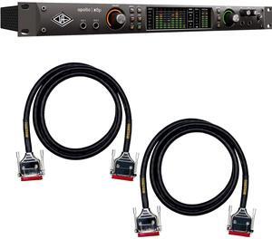 Universal Audio Apollo x8p Heritage Edition 16 x 22 Thunderbolt, (2) Mogami Gold DB25-DB25 8-channel Analog Interface Cables Bundle