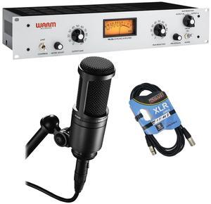 Warm Audio WA-2A Tube Optical Compressor, Audio Technica AT2020, XLR Cable Bundle