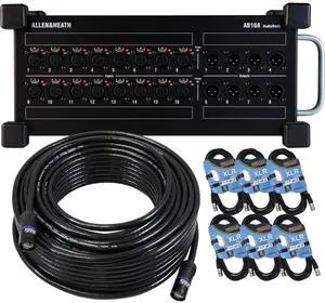 Allen & Heath AB168, GLS Audio 100-Feet Ethercon Cable, (6) XLR Cables Bundle
