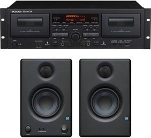 Tascam 202MKVII Rackmount USB, Presonus Eris3.5 Monitors Bundle