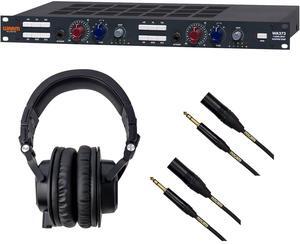 Warm Audio WA273 Dual-Channel Preamp, Tascam TH07 Headphone, (2) Mogami XLR-1/4 Cables Bundle