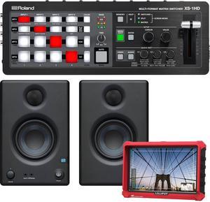 Roland XS-1HD Multi-Format Matrix Switcher, Lilliput A7S 7 Full HD Monitor, Presonus Eris3.5 Monitors Bundle