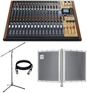 Tascam Model 24  Digital Mixer, Recorder, and USB Audio Interface + Electro-Voice RE320 Variable-D Dynamic Vocal and Instrument Microphone Package