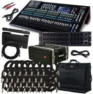ALLEN & HEATH QU-32C DIGITAL MIXER STAGE RIG