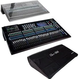 Allen & Heath Qu-32C 38-In/28-Out Digital Mixer Kit with Hard Cover and Soft Dust Cover