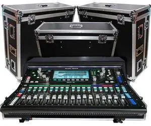 Allen & Heath SQ-6 48-Channel / 36-Bus Digital Mixer with 24+1 Motorized Faders & ProX Flight Case with Doghouse and Wheels
