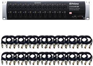 PRESONUS Studiolive 32R Digital Rack Mixer+ 32 XLR cables