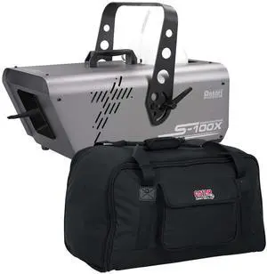 Antari S-100X High Powered Snow Machine, Gator Tote 10 Bag Bundle
