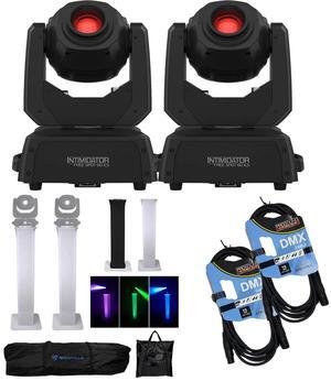 (2) Chauvet DJ Intimidator Free Spot 60 ILS, (2) Rockville Totem Stands, (2) DMX Cables Bundle