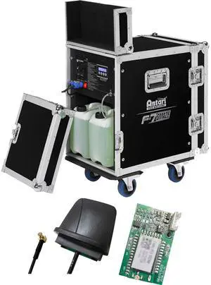 Antari F-7 Smaze Hybrid Fog/Haze Machine with Integrated Fan, Antari W-DMX-PCBR Bundle