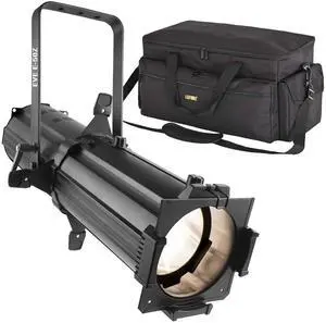CHAUVET DJ EVE E-50Z 50W LED Ellipsoidal (Black), LEFOR·Z Large DJ Equipment Gig Bag Cable Bundle