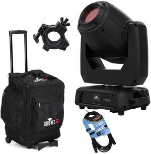 Chauvet DJ Intimidator Spot 375ZX (Black), CHS-50 bag, DMX Cable, Clamps Bundle