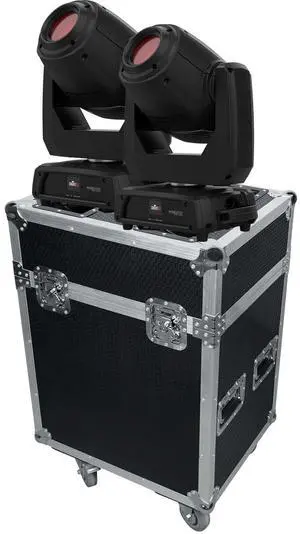 (2) Chauvet DJ Intimidator Spot 375ZX (Black), Rockville RMH2B Bundle