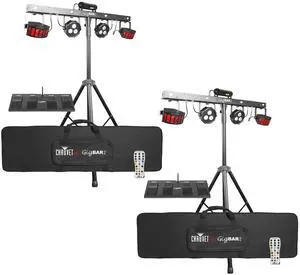 (2) Chauvet DJ GigBAR 2 All-In-One Lighting System Bundle