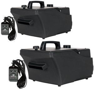 (2) American DJ Entour Chill Low-Lying Fog with Remote Bundle