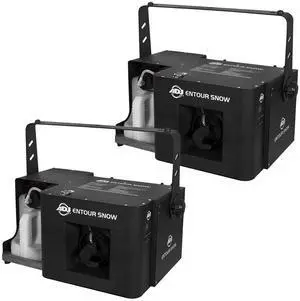 (2) American DJ Entour Snow Professional High Powered Snow Machine Bundle