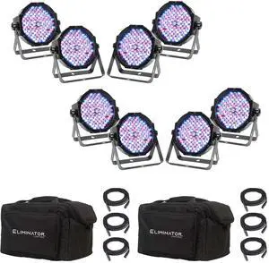 (2) Eliminator Mega Flat PAK EP Lighting System Bundle