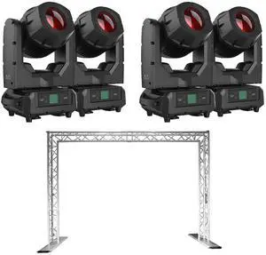 American DJ Hydro Beam X1  IP65 Moving Head Fixture + CHAUVET DJ Trusst QT-GOAL Portable Goal Post Kit