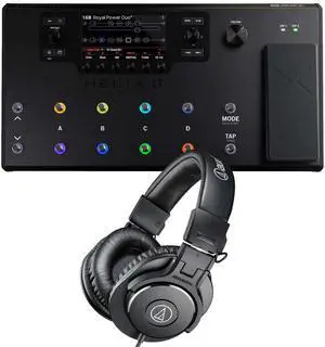 Line 6 Helix LT Guitar Multi-effects Processor, Audio-Technica ATH-M30x Bundle