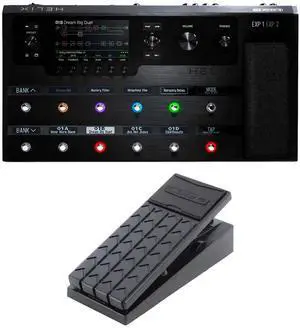 Line 6 Helix Guitar Multi-effects Floor Processor, Line 6 EX-1 Expression Pedal Bundle