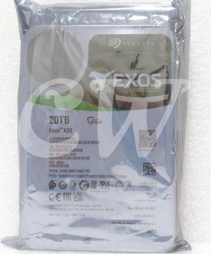 Seagate EXOS X20 ST20000NM007D 20TB 7.2K RPM 6Gb/s 3.5" SATA HDD Hard Drive