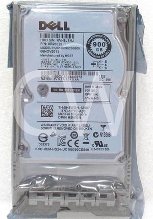 H5WGN HUC109090CSS600 Dell ENTERPRISE 900GB 10K RPM 6Gb/s 2.5"SAS HDD Hard Drive