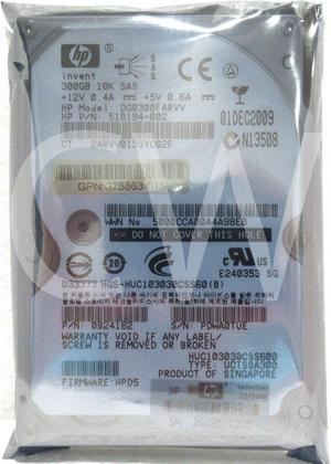 HP 492620-B21 518194-002 300GB 10000RPM 3Gb/s Dual Port 2.5" SAS Hard Drive