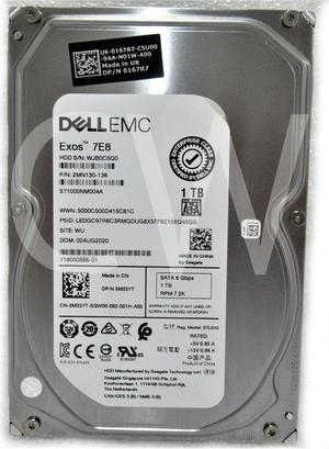0-HOURS Dell 0M33YT M33YT ST1000NM004A 1TB 7200RPM 6Gbps 3.5"SATA HDD Hard Drive