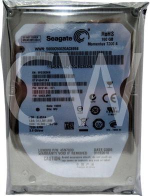 ST9160412AS Seagate 9HV14C-071 160GB 7200RPM 3Gbps 2.5" SATA HDD Hard Drive