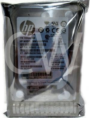 652749-B21 653954-001 HP 1TB 7.2K RPM 6Gb/s SFF 2.5" SAS SERVER HDD Hard Drive