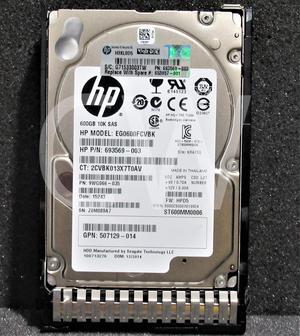 HP 653957-001 652583-B21 600GB 10000RPM 6Gbps SFF 2.5" SAS SERVER HDD Hard Drive