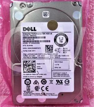 36RH9 036RH9 ST1200MM0088 Dell 1.2TB 10K RPM 6Gb/s 2.5" SAS HDD Hard Drive V8