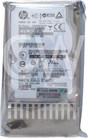 581284-B21 641552-002 E2D56A HP MSA 450GB 10K RPM 6Gbps 2.5" SAS HDD Hard Drive