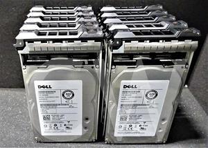 LOT OF 10 - Dell W348K HUS156060VLS600 600GB 15K RPM 6Gb/s 3.5" SAS Hard Drive