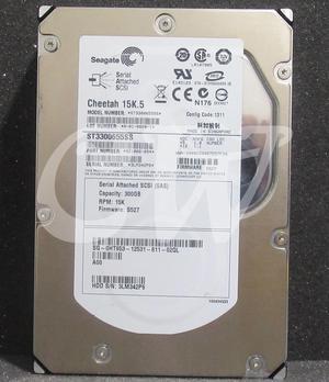 DELL HT953 ST3300655SS 300GB 15K 3G 16MB 3.5in SAS Hard Drive W/ZERO HOURS