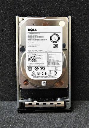 9KW4J ST91000640NS Dell 1TB 7200RPM 6Gbps 2.5" SATA HDD Hard Drive W/R Tray