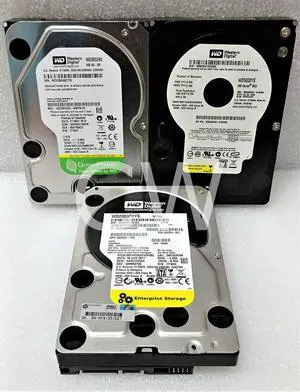 (AS IS) Lot of 3 Western Digital 3.5" SATA Hard Drives WD20EURS WD5000YS WD2003F