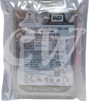 Western Digital WD2500BEKT Y19R3 250GB 7.2K 3G 16MB 2.5in SATA Hard Drive