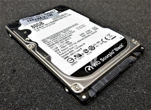 WD800BEKT Western Digital 80GB 7200RPM 3Gbps 2.5" SATA Laptop Hard Drive