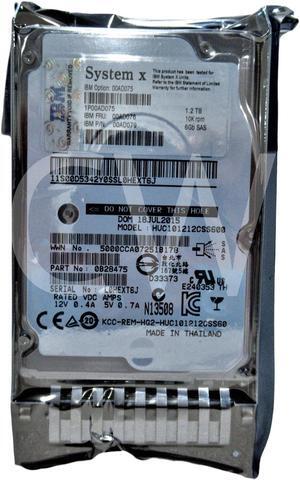 00AD075 00AD076 00AD079 IBM 1.2TB 10000RPM 6Gbps G2HS SFF 2.5" SAS Hard Drive