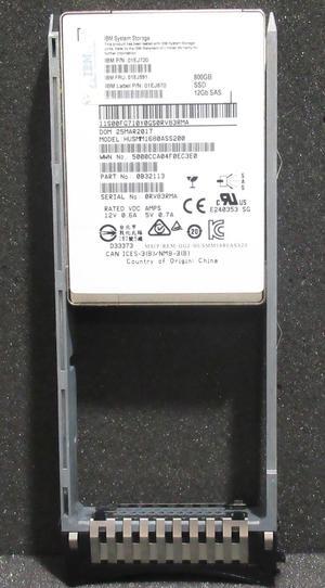 01EJ591 01EJ720 01EJ870 LENOVO 800GB 12Gbps 2.5in SAS Solid State Drive (SSD)